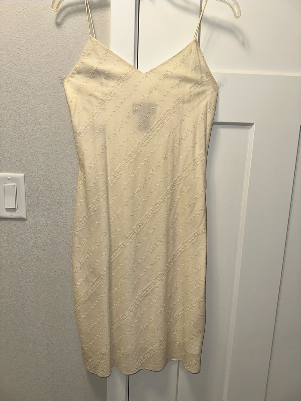 NWT RALPH Ralph Lauren slip dress size 2 embroidered and fully lined 100% cotton